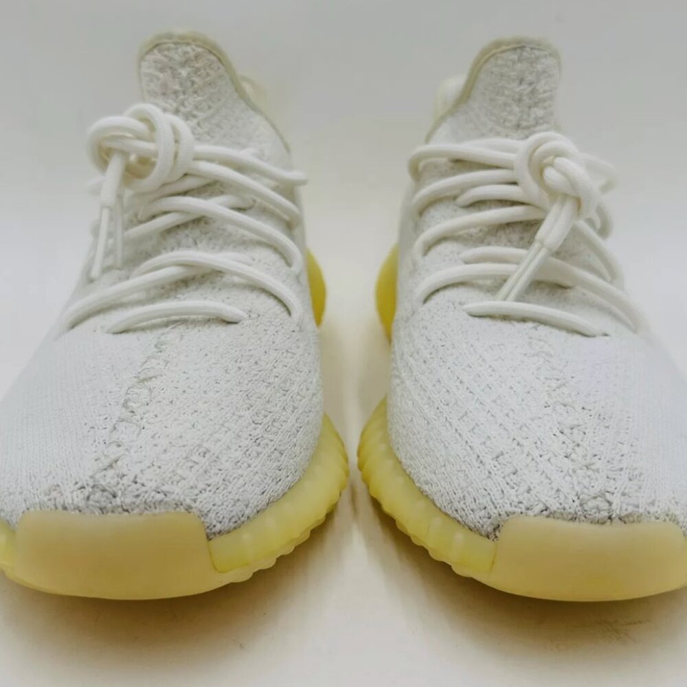 Mens Yeezy Boost 350 V2 TCream/riple White Sneaker Size 9.5 - Picture 4 of 13